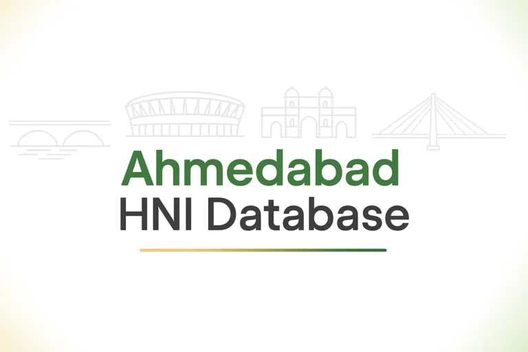 Ahmedabad HNI Database Provider