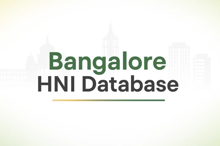 Bangalore HNI Database