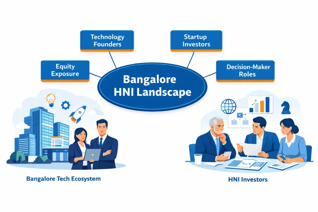 Bangalore HNI landscape showing tech-driven wealth and modern investor patterns.