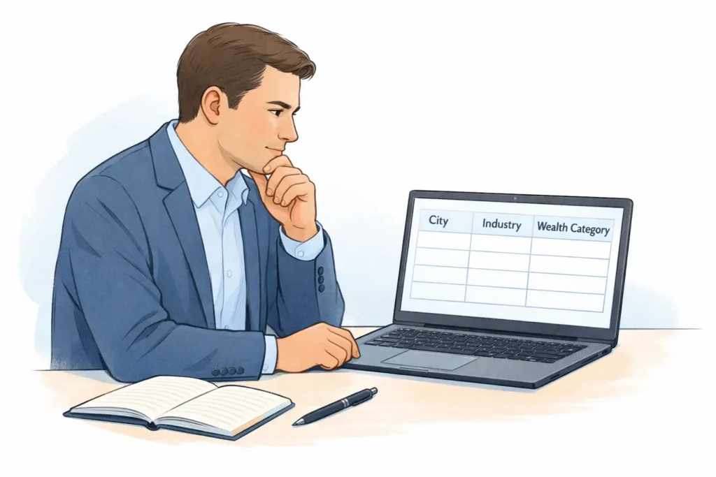 HNI data as market intelligence used for business planning