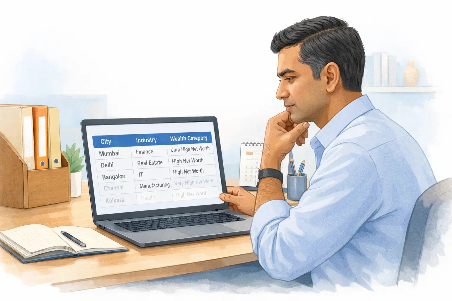 HNI database coverage gaps across Indian cities and industries