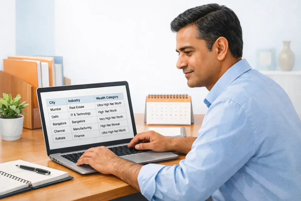 Structured HNI datasets used for focused business planning
