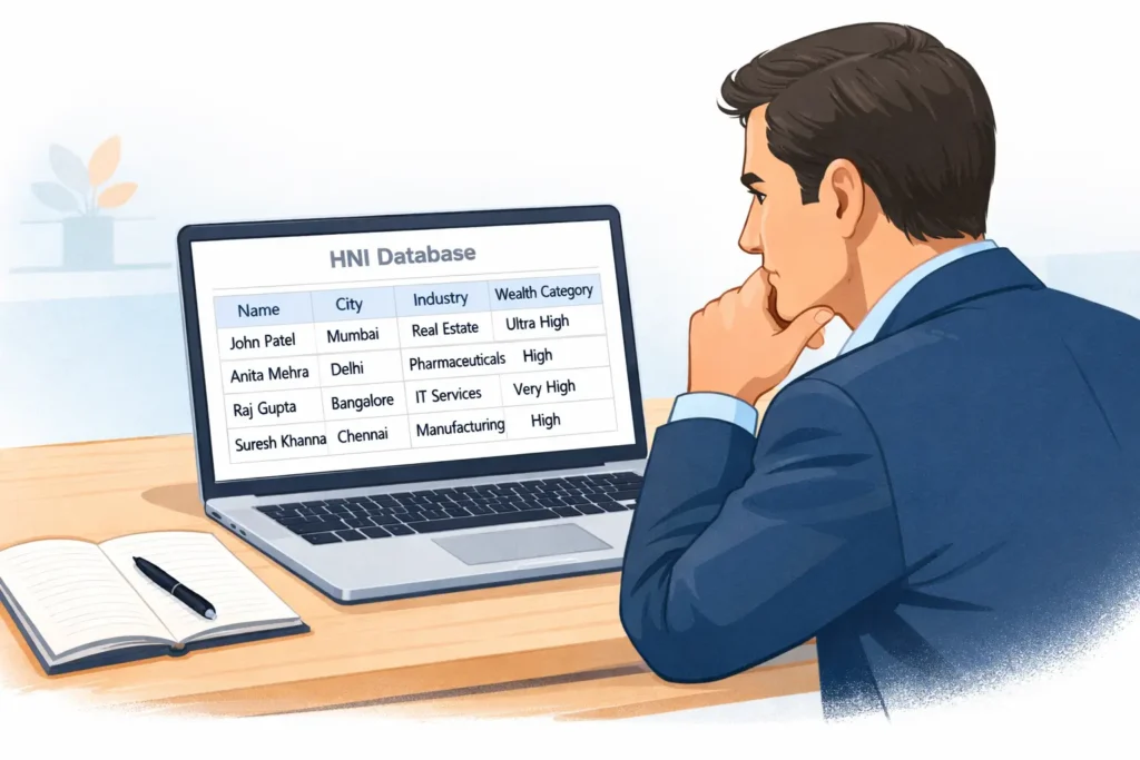 Verified HNI databases in India explained through structured data review
